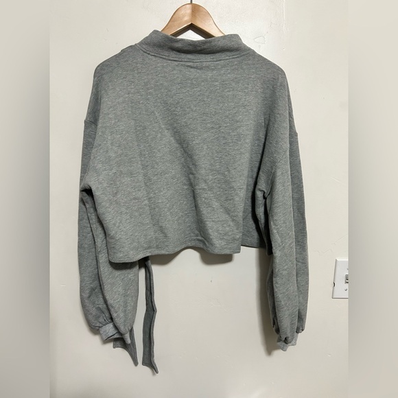 Nap‎ Loungewear side tie sweatshirt gray size medium - Picture 7 of 10